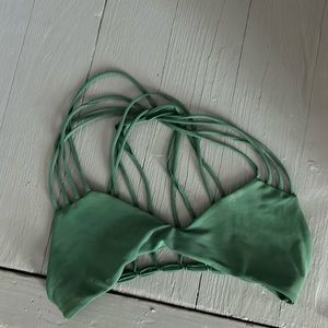 Mikoh swim size small green bikini top